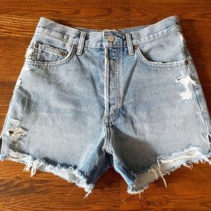 AGOLDE Dee Shorts in Muse, Size 27